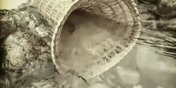 “Childhood Memories: Fishing with the Fish Basket”